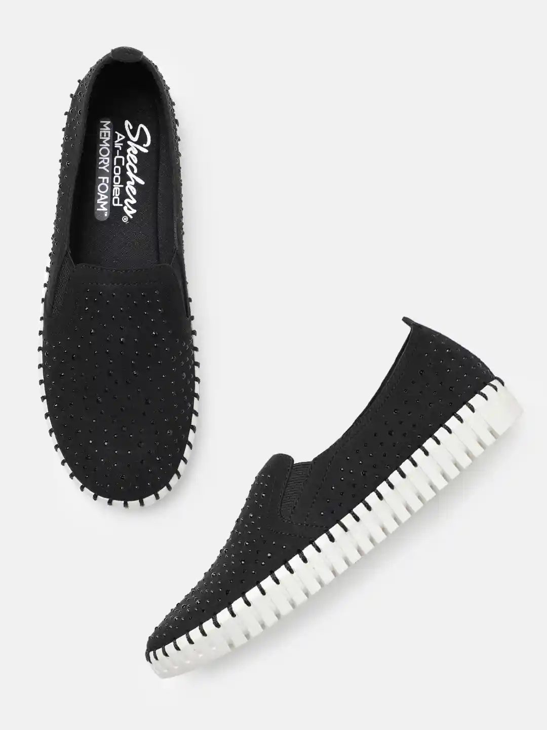 Skechers Women Embellished Slip-On Sneakers