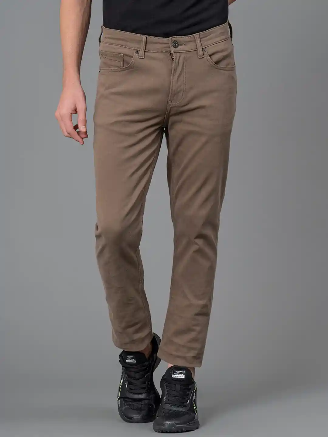 Red Tape Men Olive Green Stretchable Skinny Fit Jeans