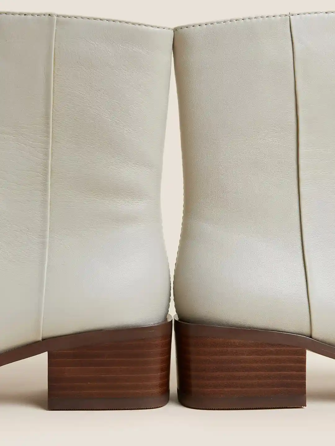 Sock Boots Boots From Marks And Spencer Leather Block Heel Pointed