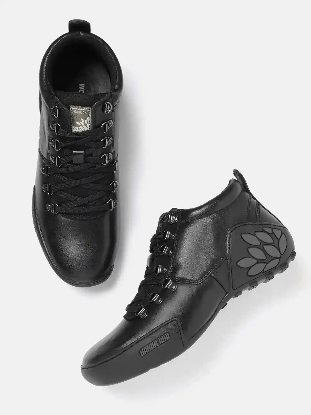 Buy Woodland Men Leather Mid-Top Sneakers Casual Shoes for Men