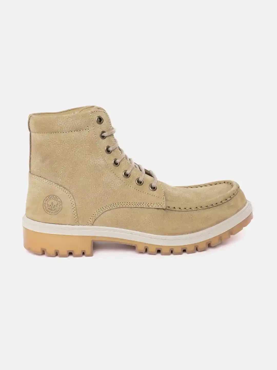 Buy Woodland Men Round Toe Mid-Top Leather Regular Boots Boots