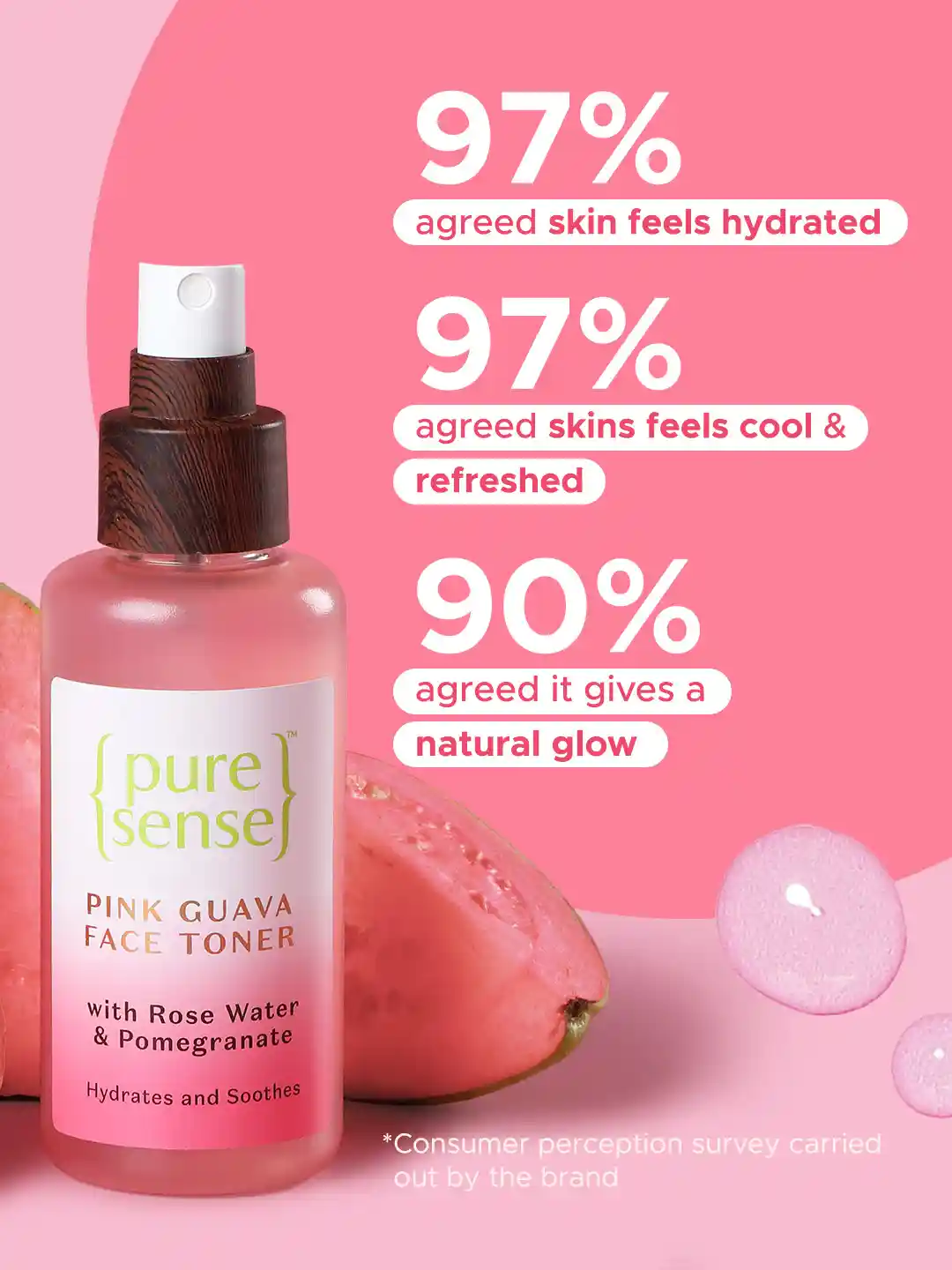 Buy Pure Sense Pink Guava Face Toner for Daily Revitalised