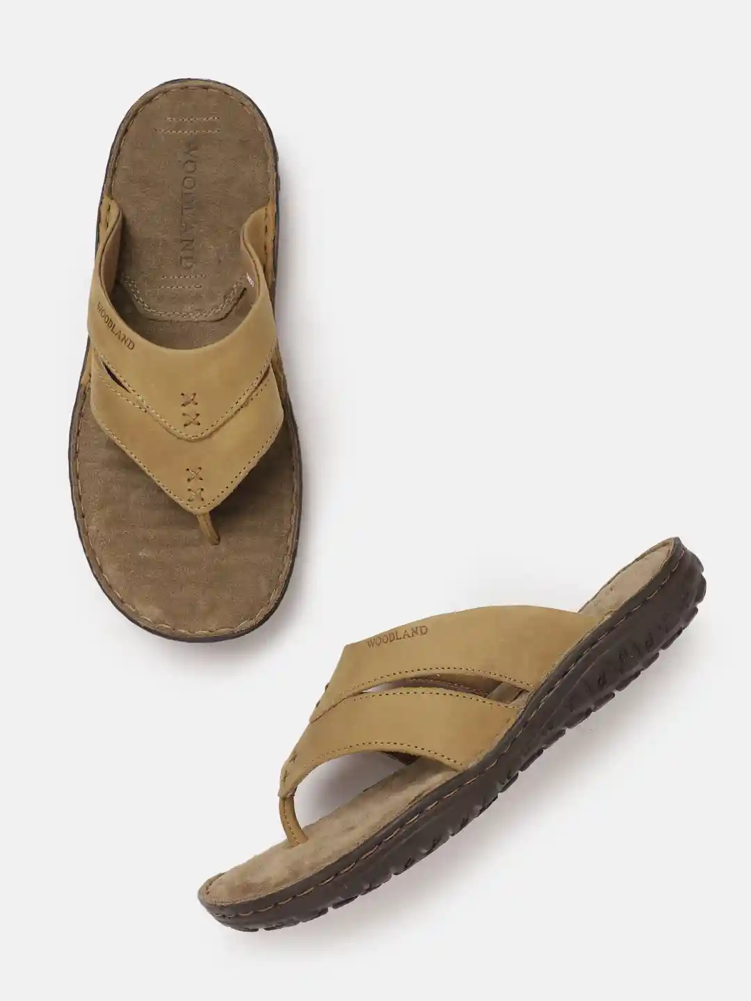 Buy Woodland Men Nubuck Leather Comfort Sandals Sandals for Men