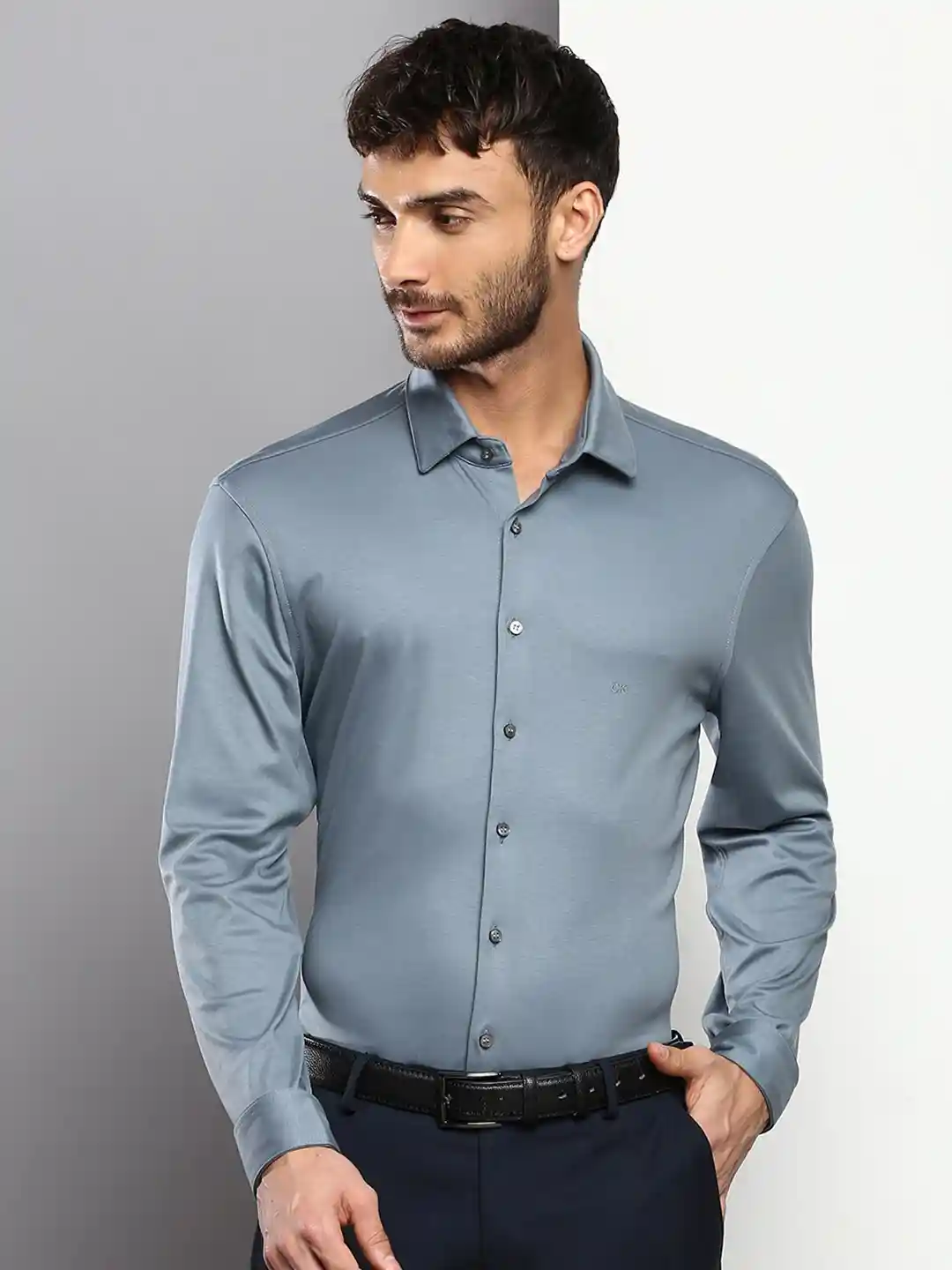Buy Calvin Klein Jeans Men Pure Cotton Slim Fit Formal Shirt