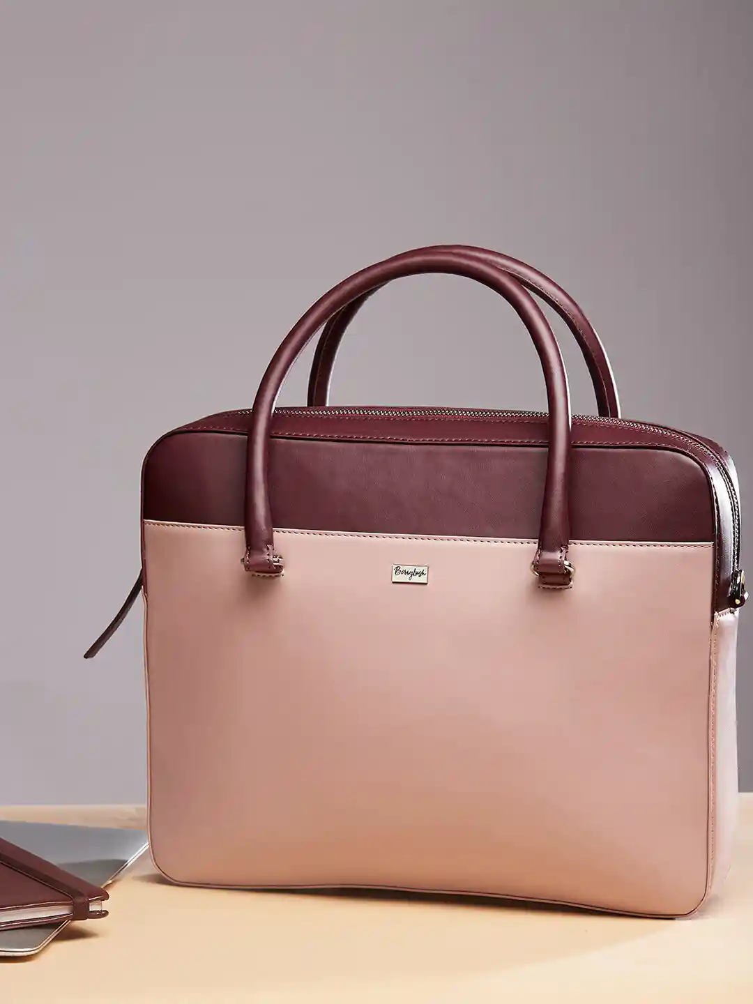 Buy Berrylush Women Maroon Laptop Bag Laptop Bag for Women - Main Image