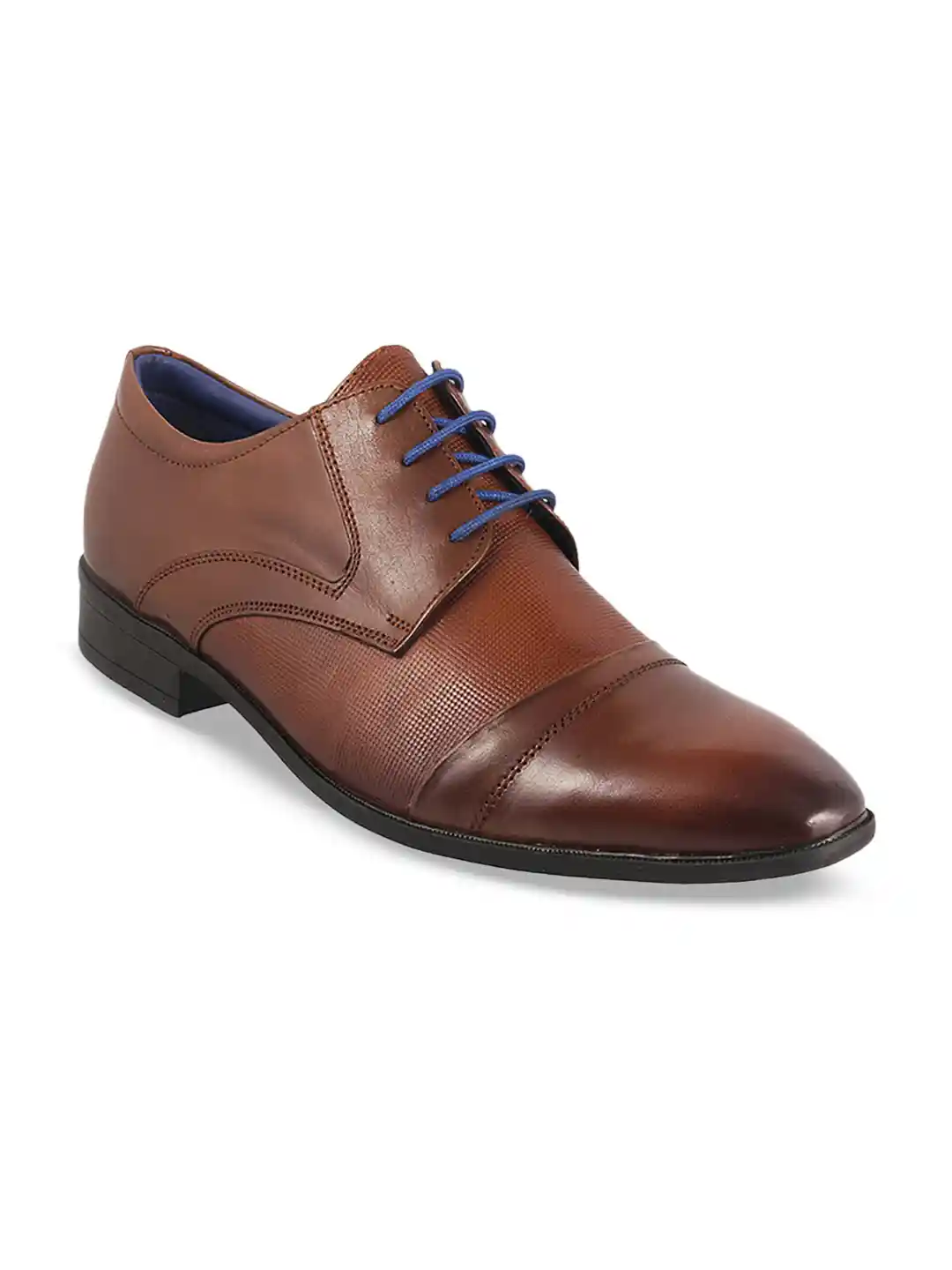 Mochi Men Tan Brown Leather Brogues