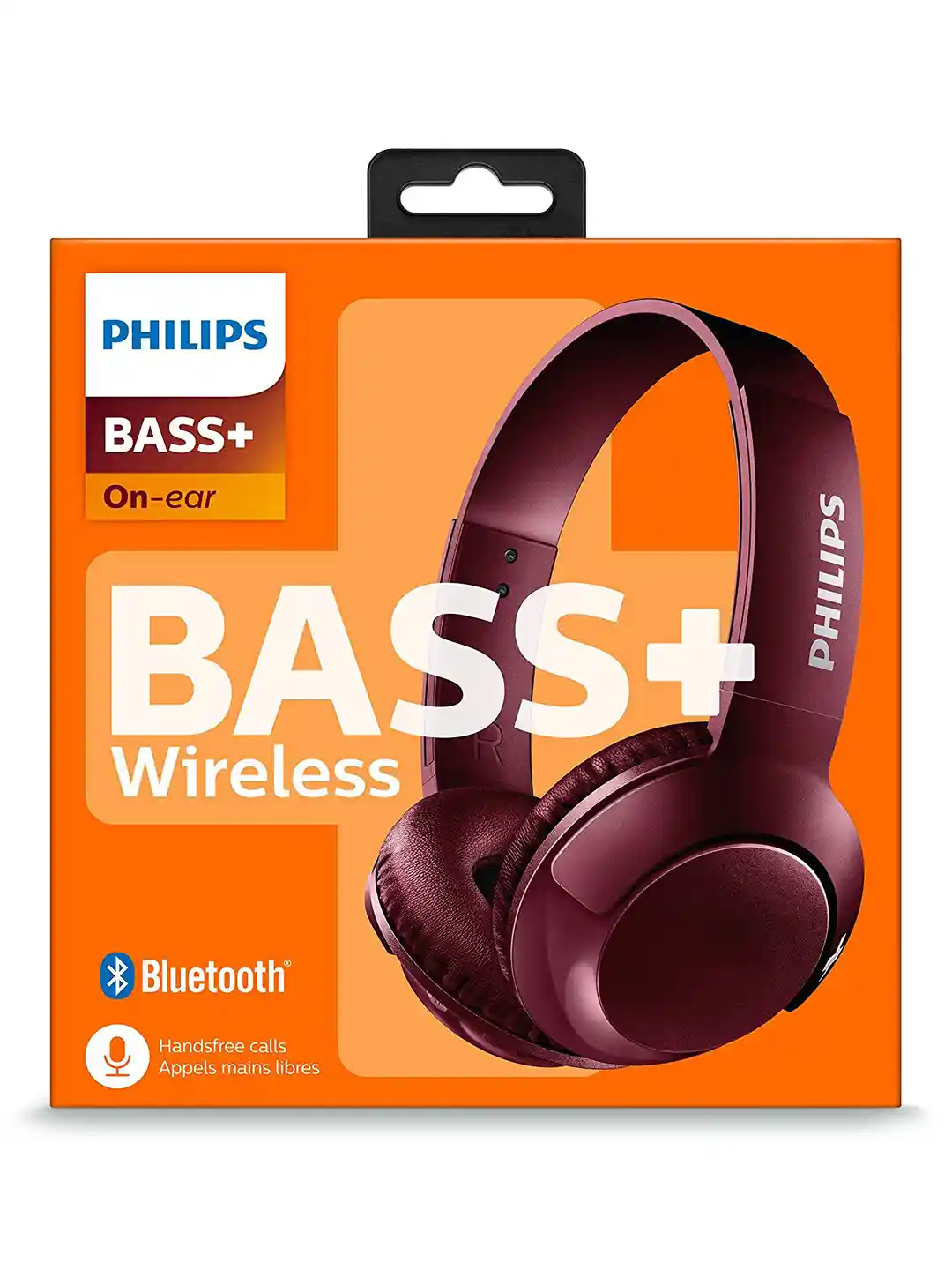 Buy Philips Unisex Burgundy Over-Ear Headphones with Mic