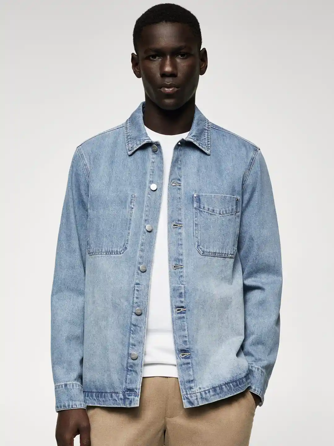 Denim Regular Fit Shacket Buy Indigo Shirts For Men By DNMX Online