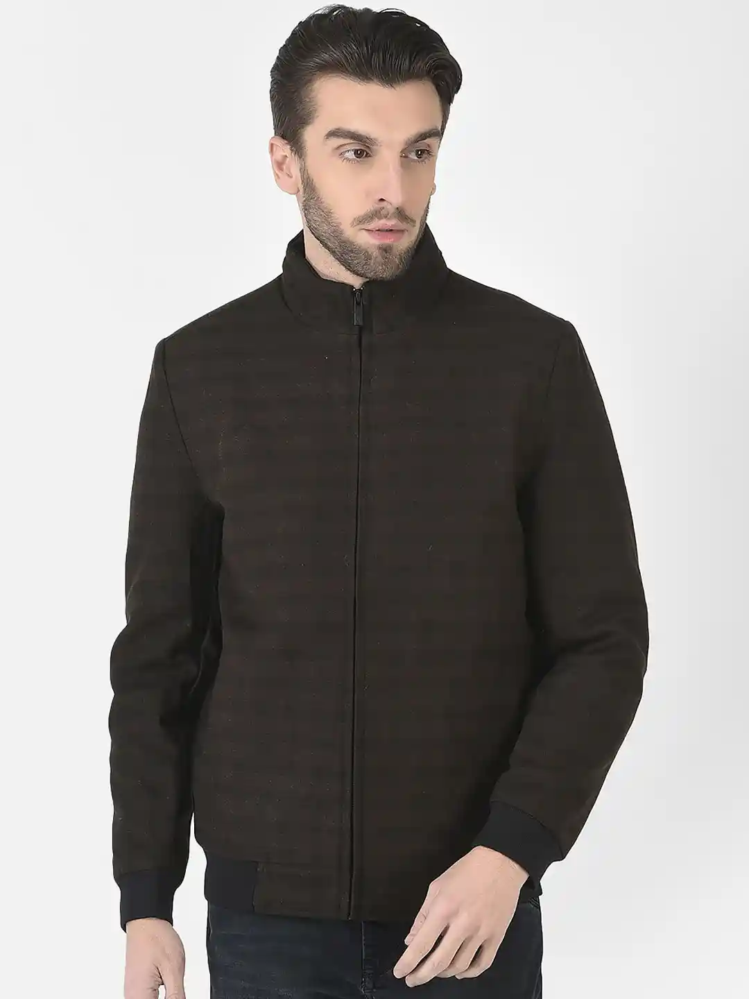 Buy Crimsoune Club Men Checked Bomber Jacket Jackets for Men