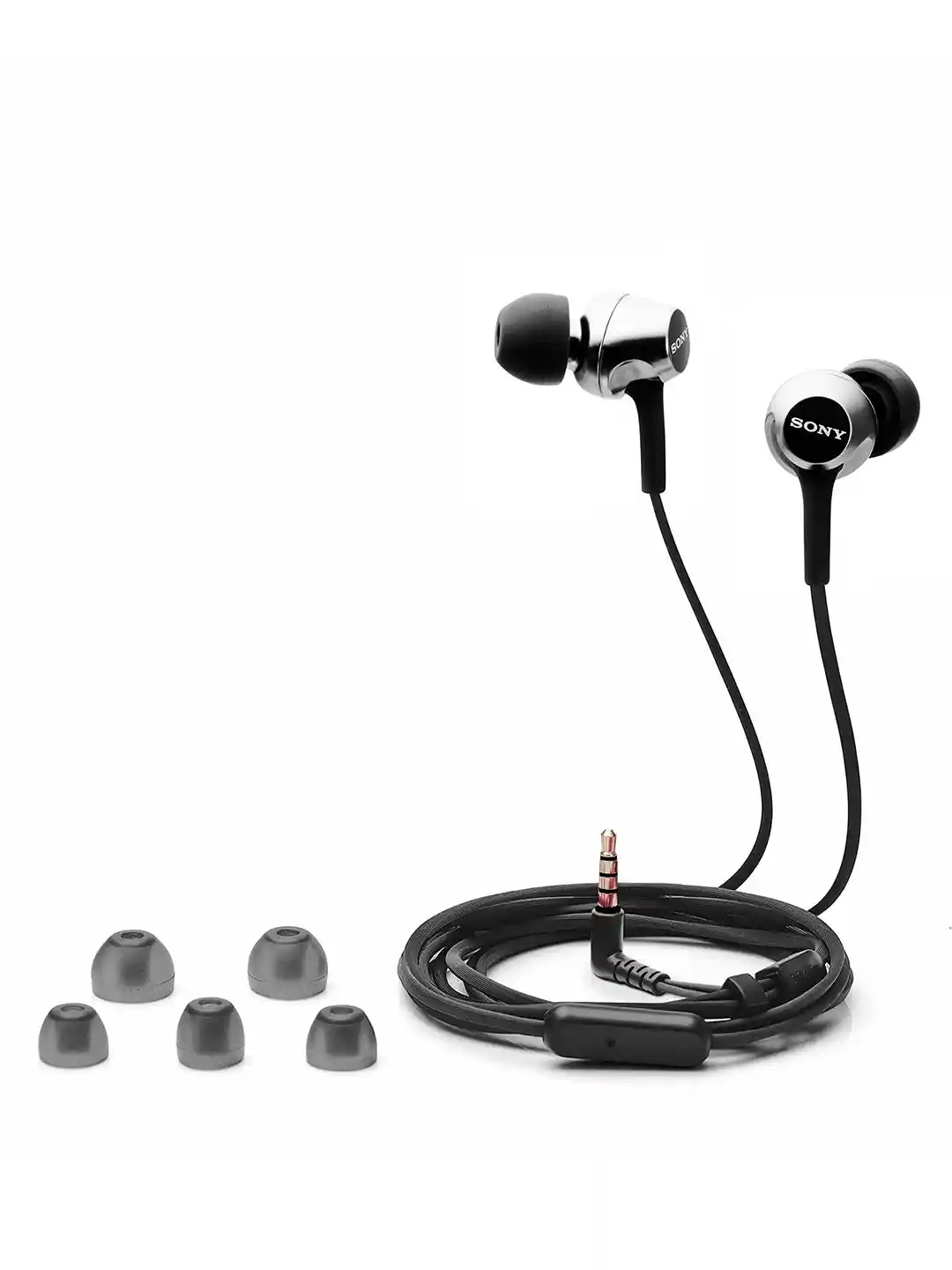 Buy Sony Black Wired In-Ear Headphones with Mic MDREX255APBQIN