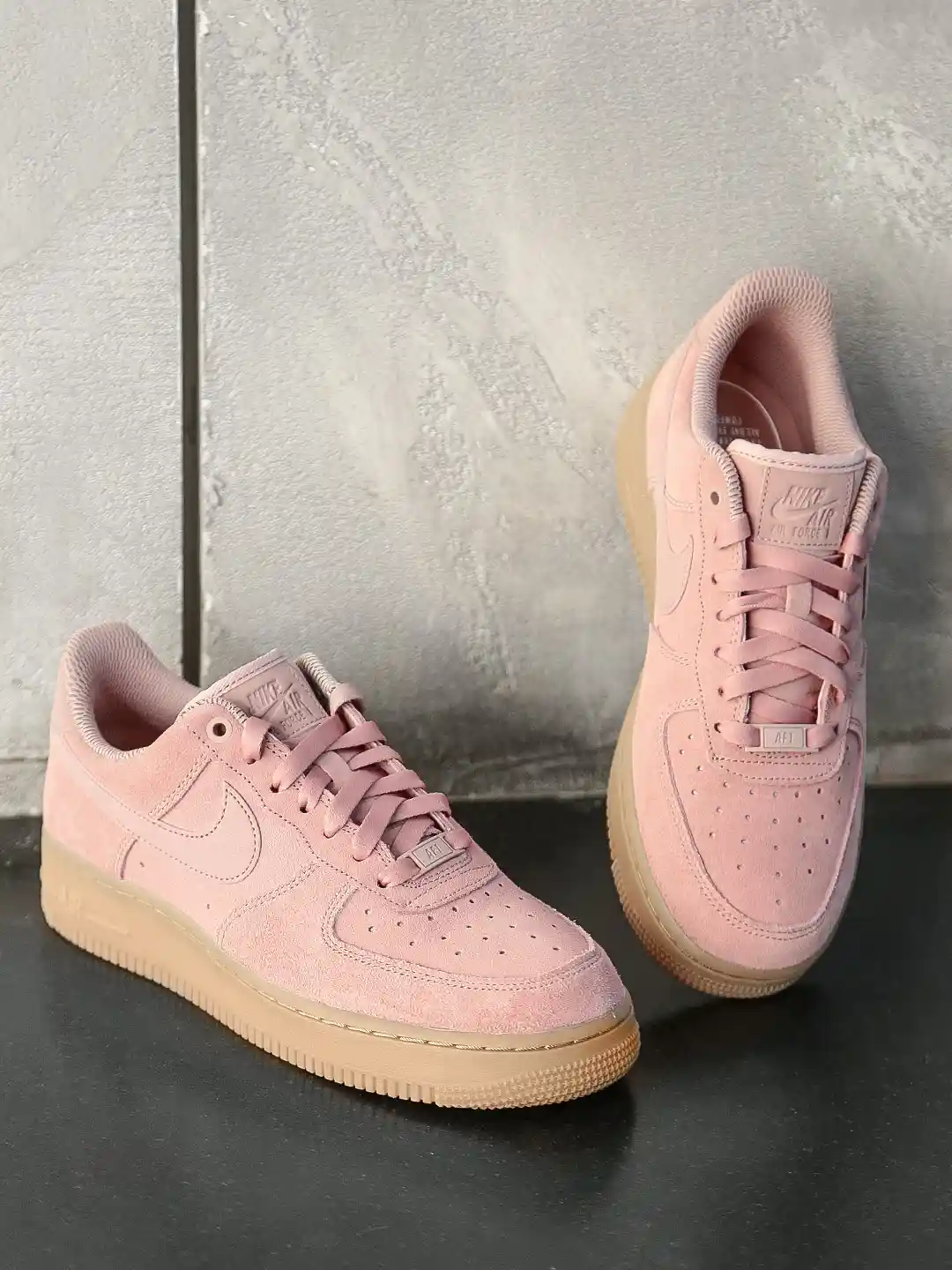 Nike Shoe Velour Pink Air Force Red Velvet Pink Velvet Af1 Nike