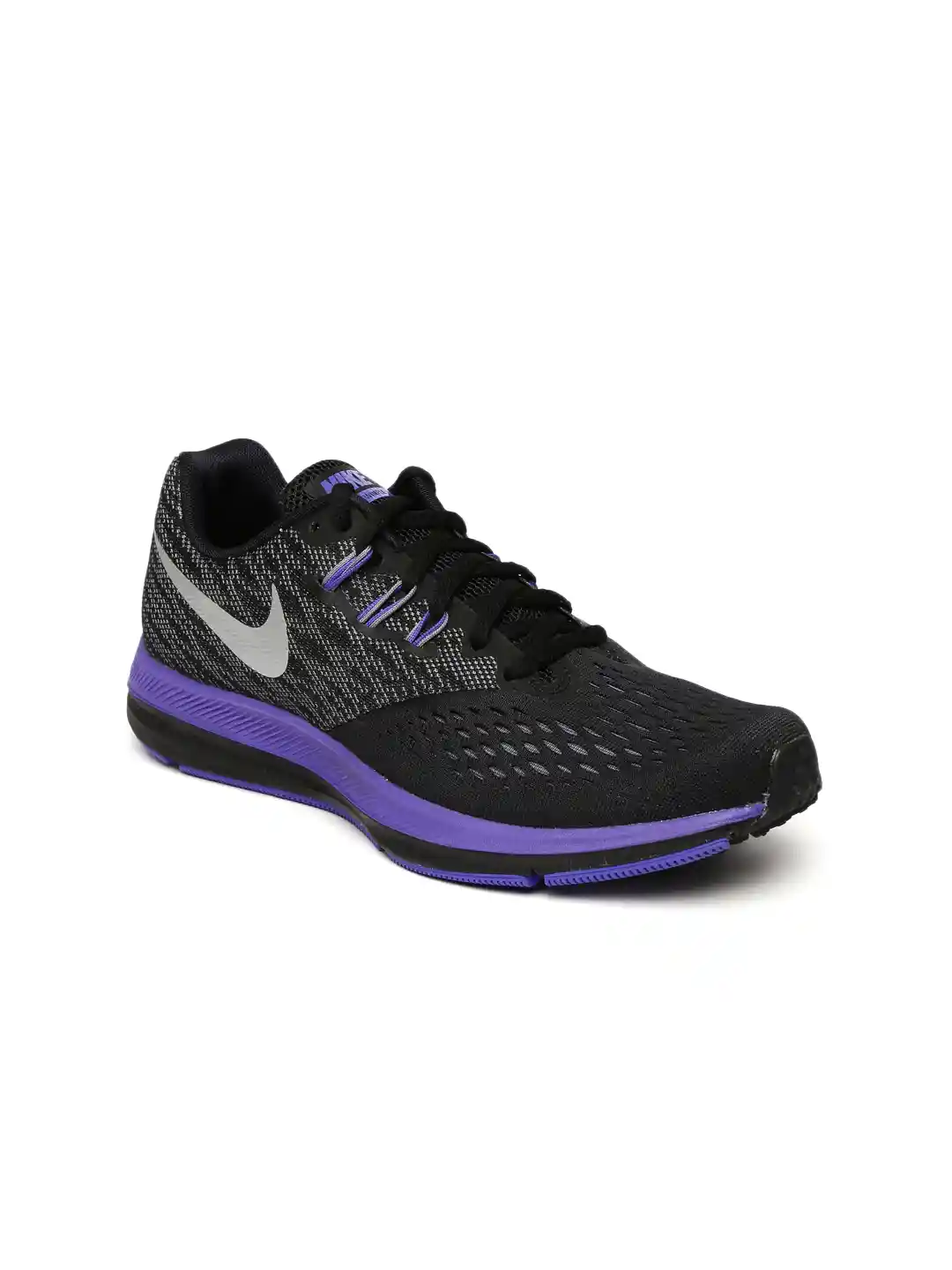 Buy Nike Women Black ZOOM WINFLO Running Shoes Sports Shoes