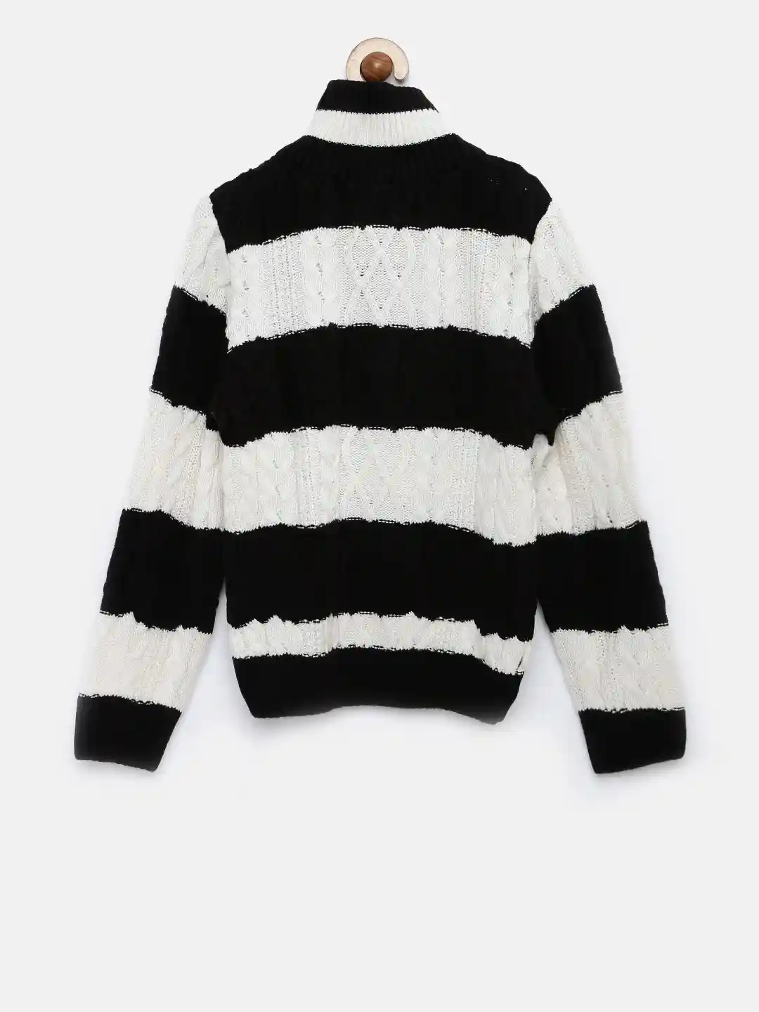 Buy American Eye Boys Black White Striped Sweater Sweaters for