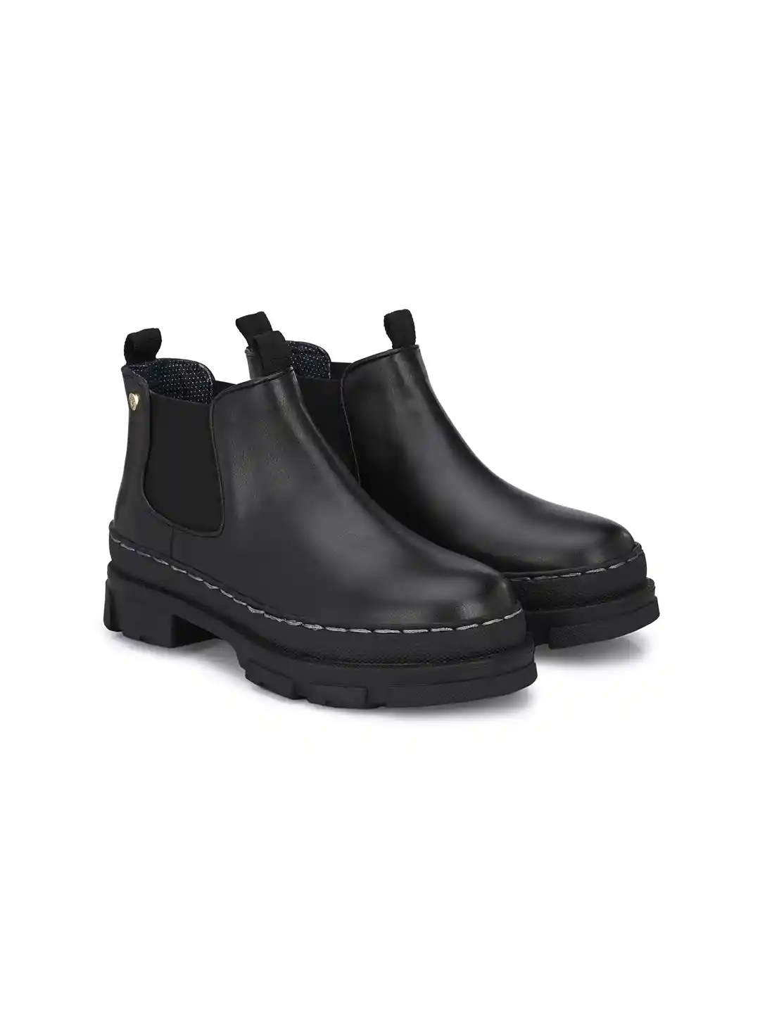 Delize Men Vegan Leather Mid-Top Casual Chelsea Boots
