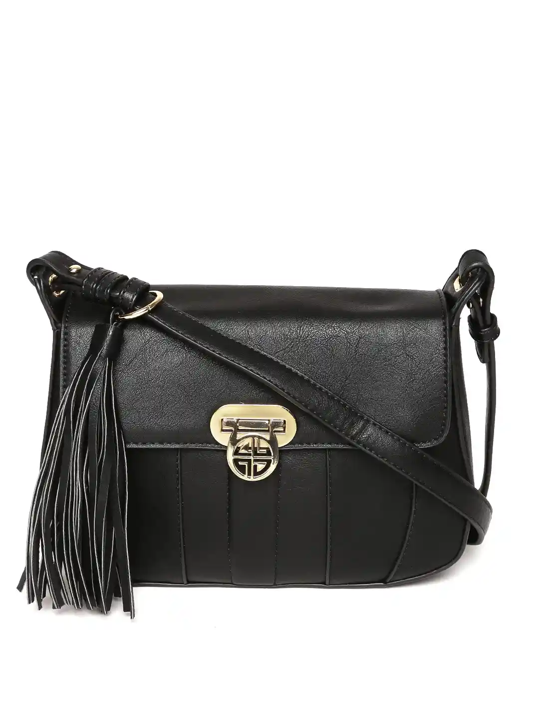 Buy Carlton London Black Solid Sling Bag Handbags for Women