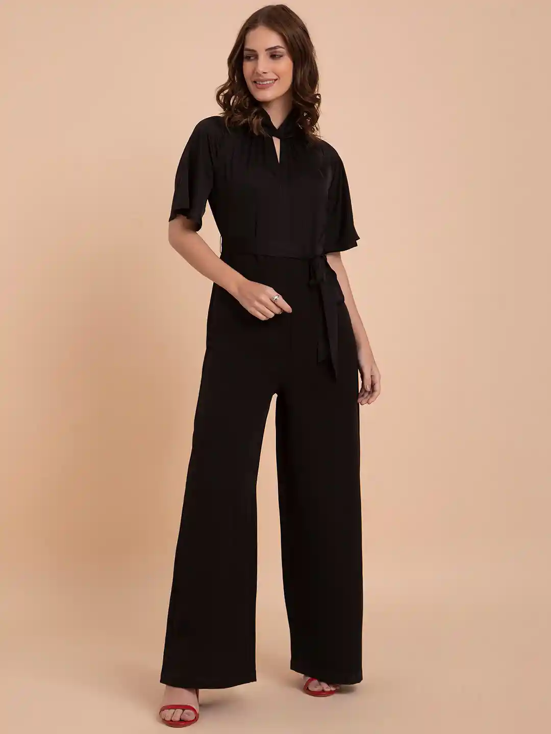wide leg palazzo pants romper