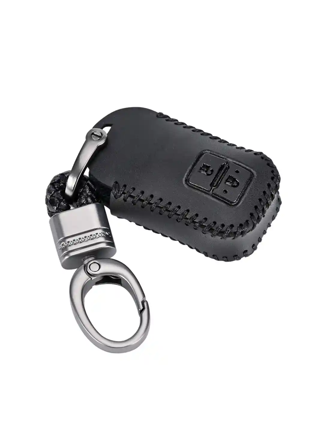 Buy CONTACTS Textured Leather Car Remote Key Case Keychain Key