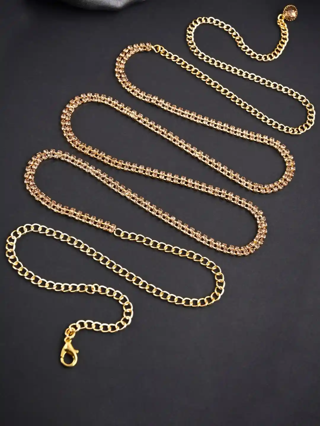 VAMA Adjustable LCT Stone Studded Stylish Kamarband Vadanam Ootiyanam Waist  Chain