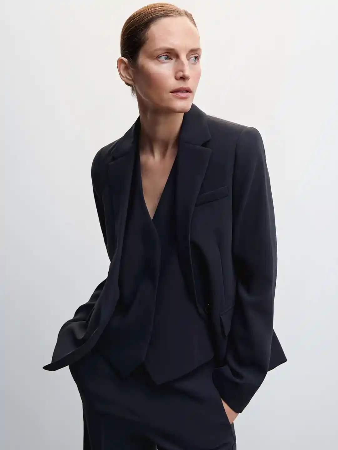 Buy MANGO Sustainable Fitted Single Breasted Semi Formal Blazer