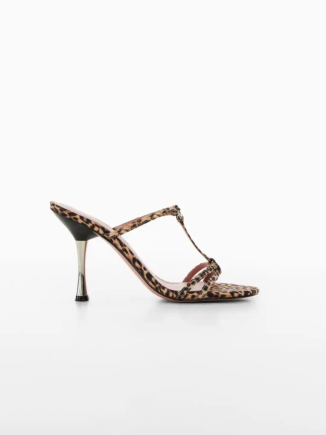 Buy MANGO X CAMILLE Leopard Print Strappy Slim Heels Heels for