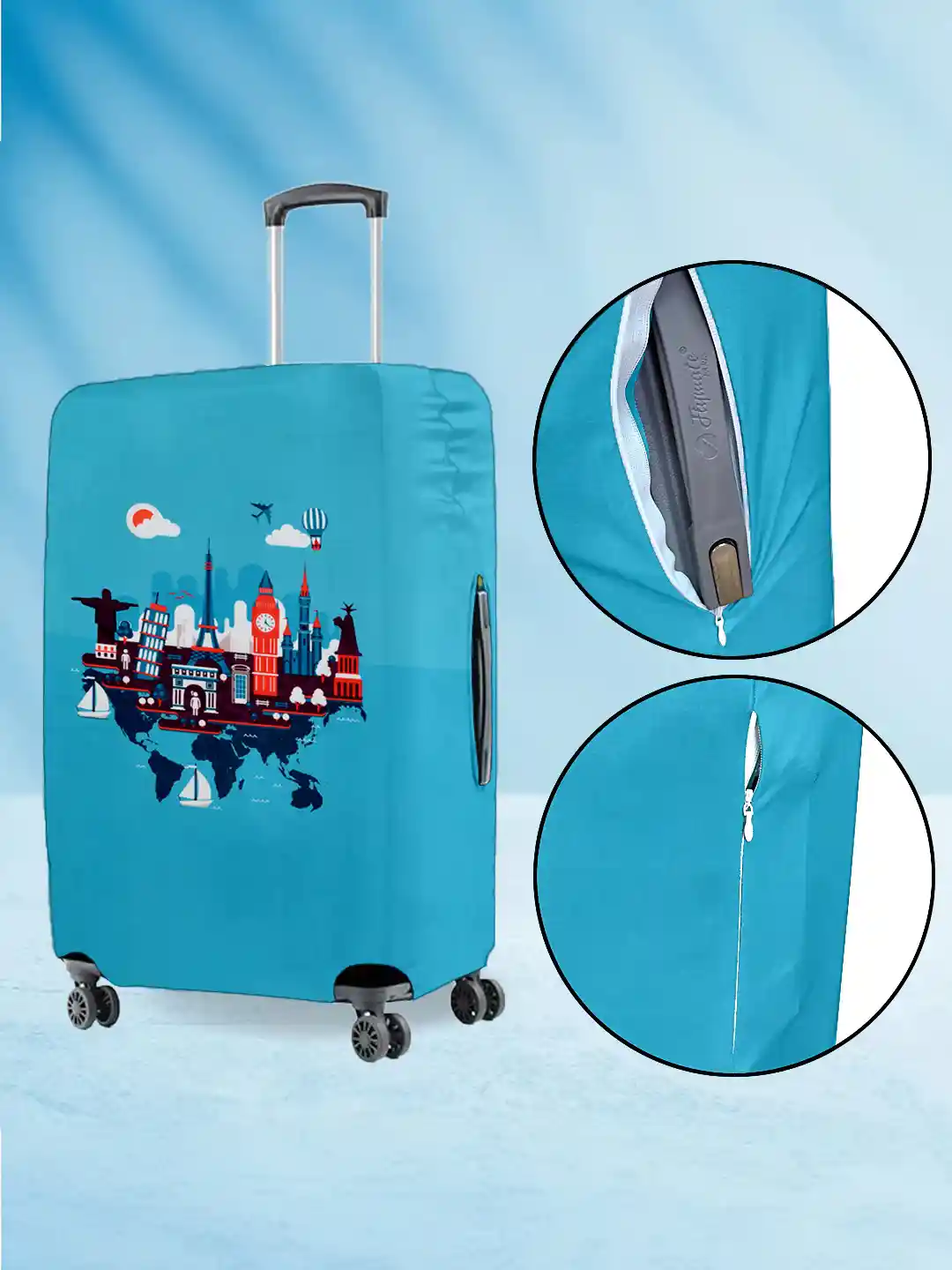 Buy Cortina Printed Protective Large Trolley Bag Cover Travel