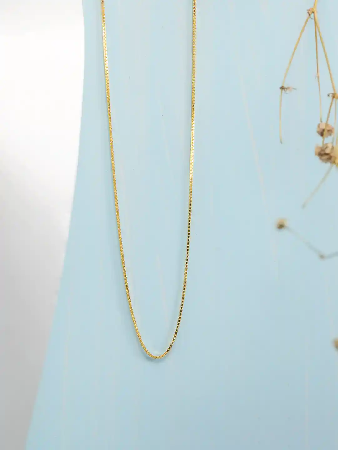 Buy Zavya Sterling Silver Gold-Plated Chain Necklace and Chains