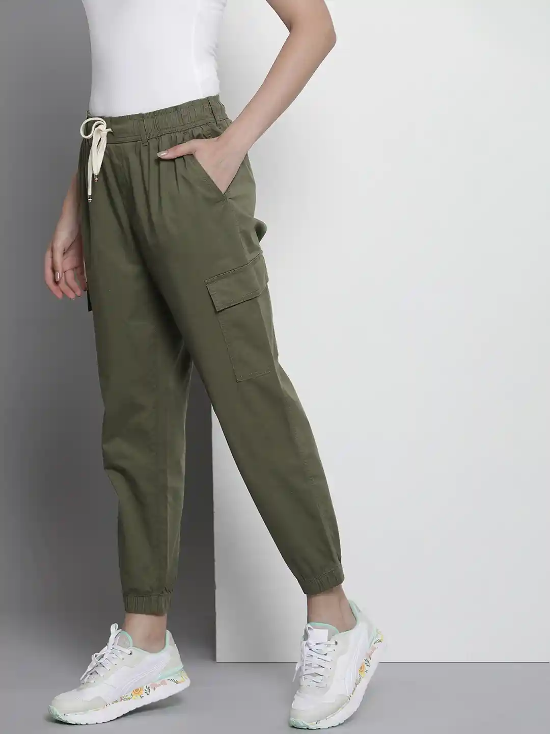 Buy Tommy Hilfiger Women Cargo Style Joggers Track Pants for