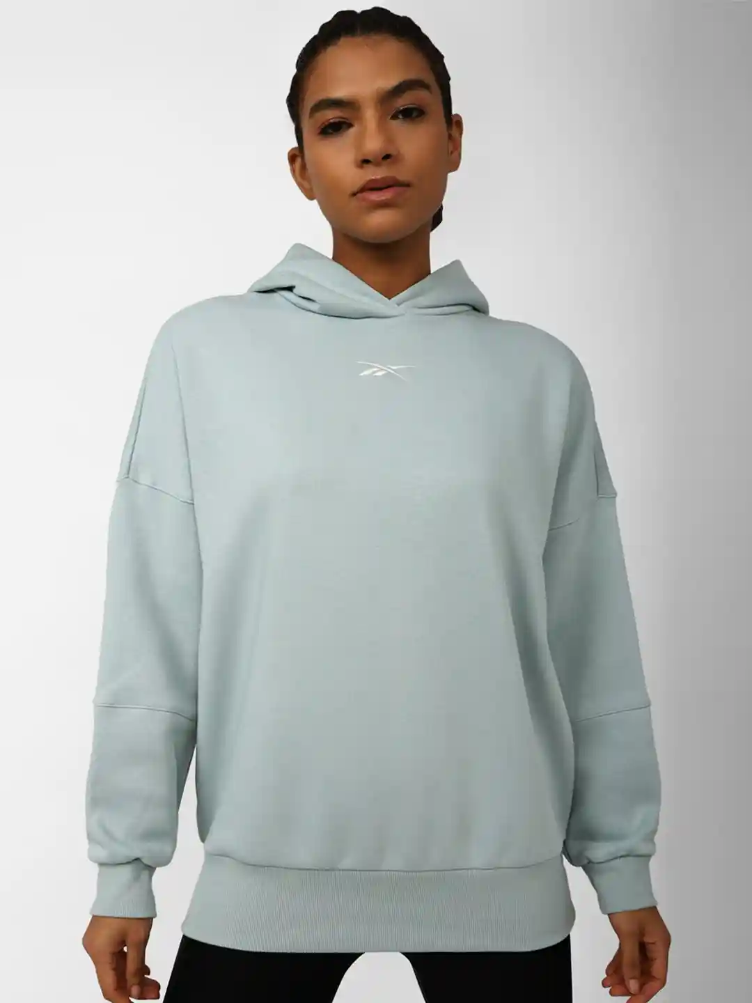 Buy Reebok Women Rbk Fitness S Recycle Oversize Hooded Sweatshirt