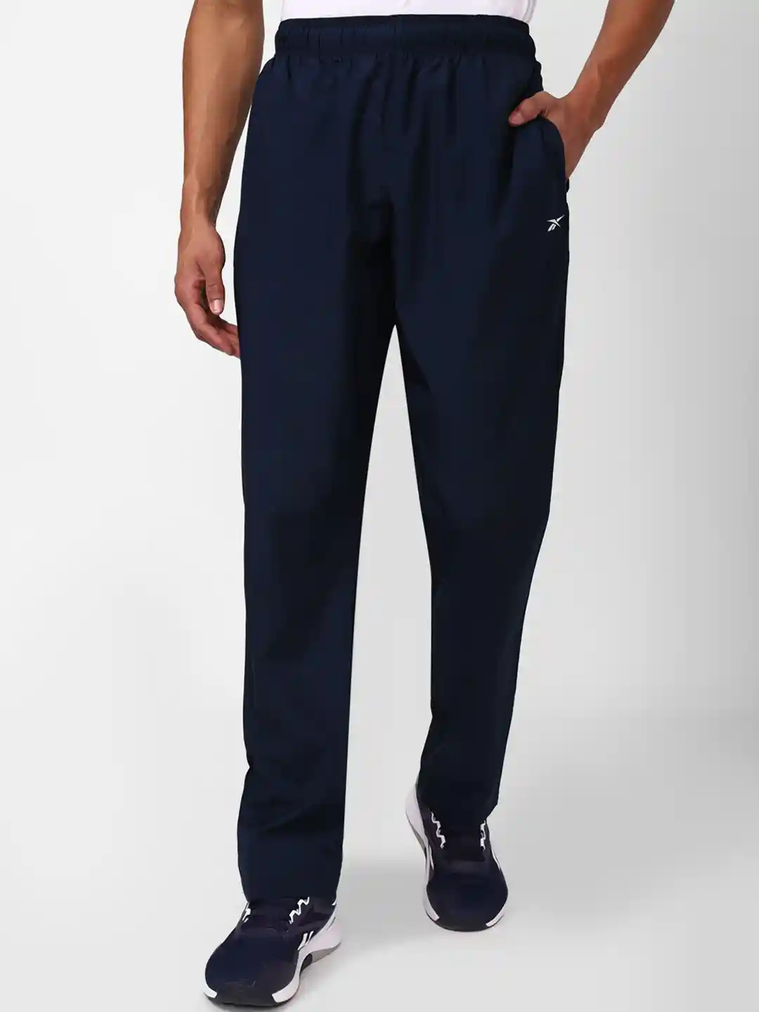 Buy Reebok Men Slim-Fit Rbk Fitness EL Woven UL PNT Track Pants