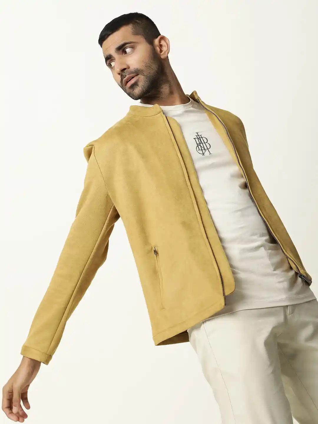 Buy RARE RABBIT Men Sink Tailored Fit Mock Collar Jacket Jackets