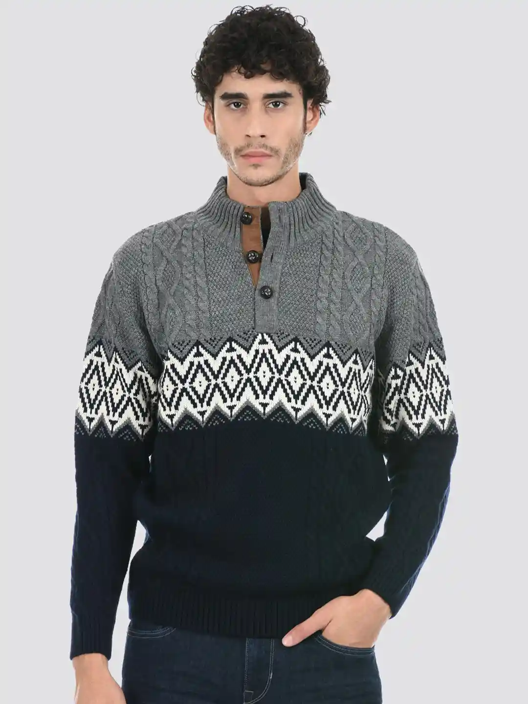 Buy LONDON FOG Men Cable Knit Acrylic Pullover - Sweaters for Men