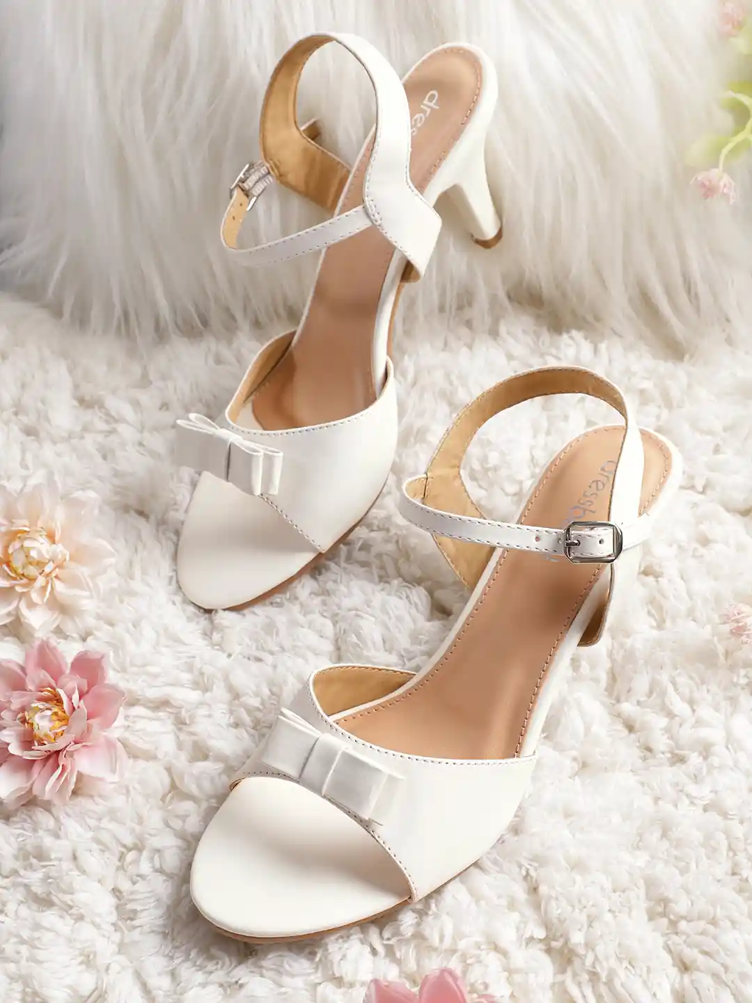 Buy DressBerry Slim Heel Sandals with Bows Heels for Women
