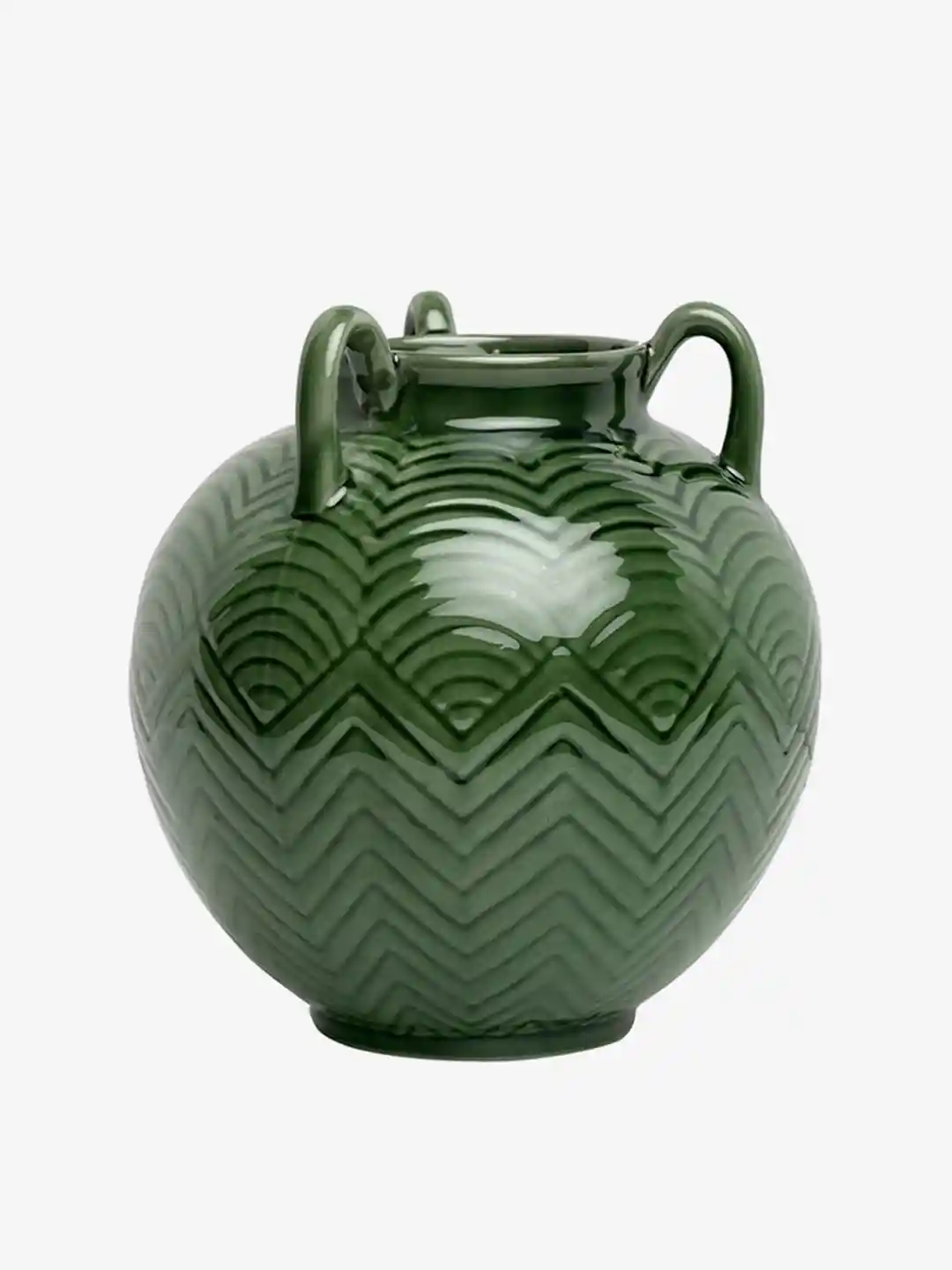 NEMAJI POTTERY green 花瓶 Vintage Green Nemadji pottery #11