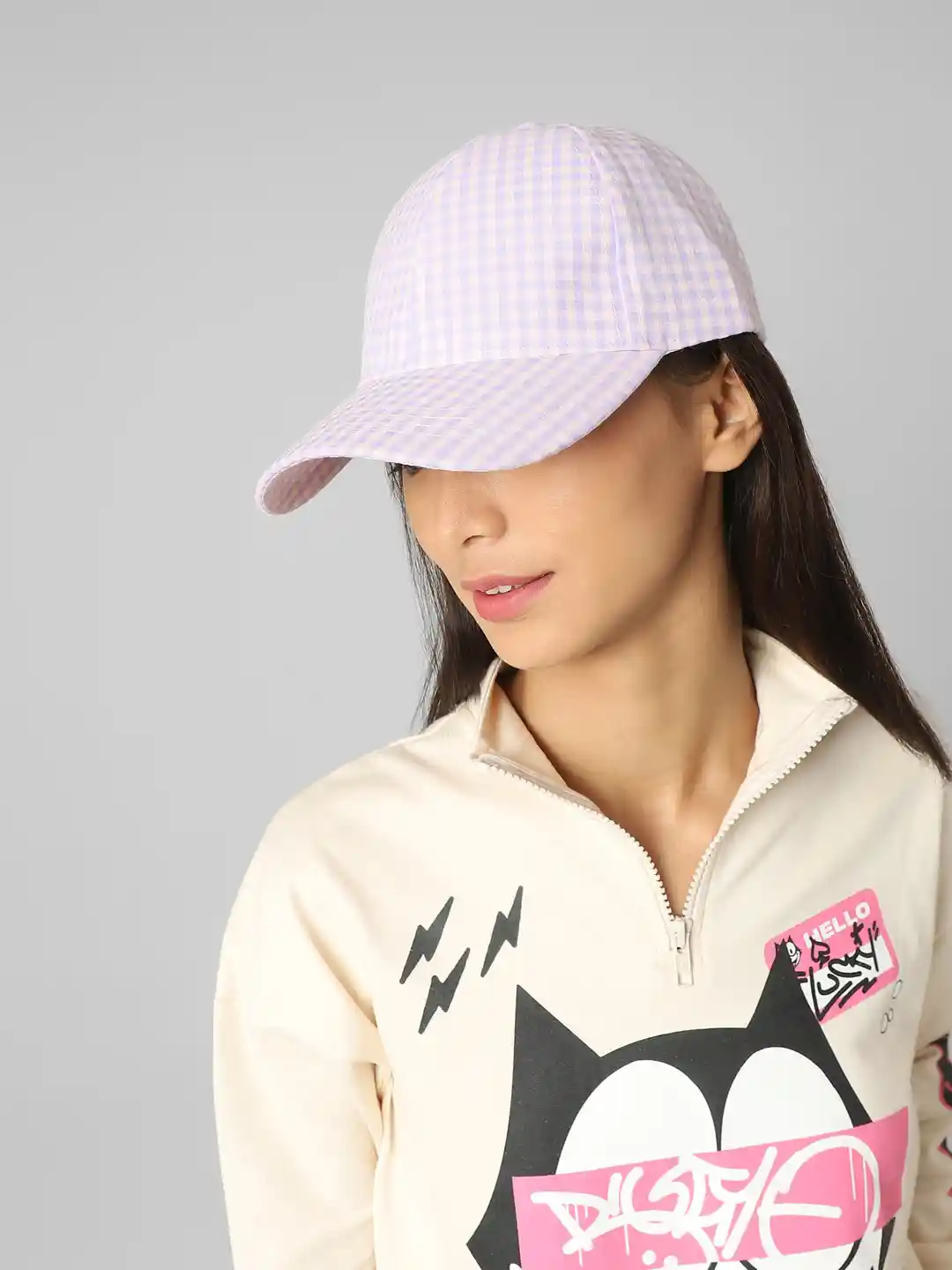 ONLY Women Printed Cotton Baseball Cap