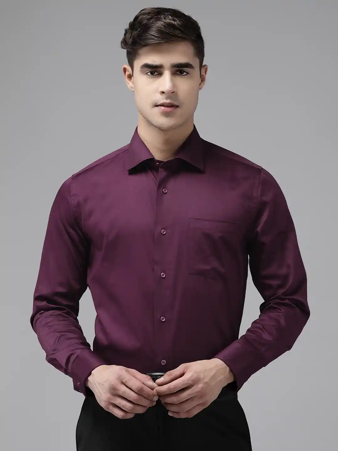Buy Blackberrys Men Pure Cotton Slim Fit Opaque Formal Shirt