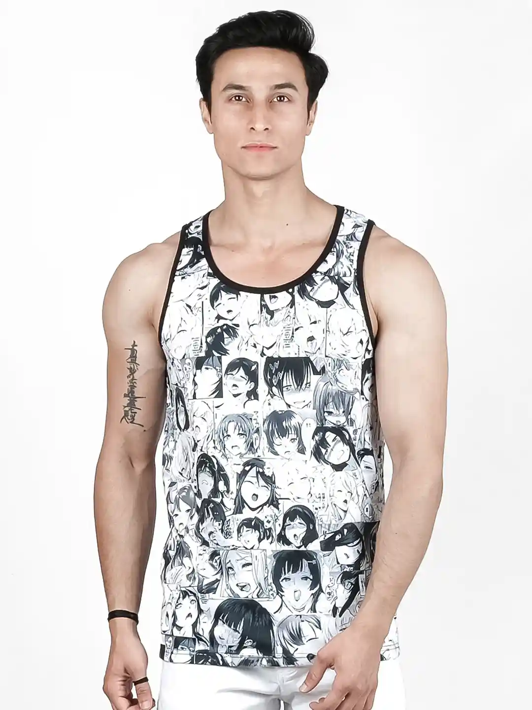 Buy COMICSENSE Men Anime Printed Ahegao Pure Cotton Tank Top Vest