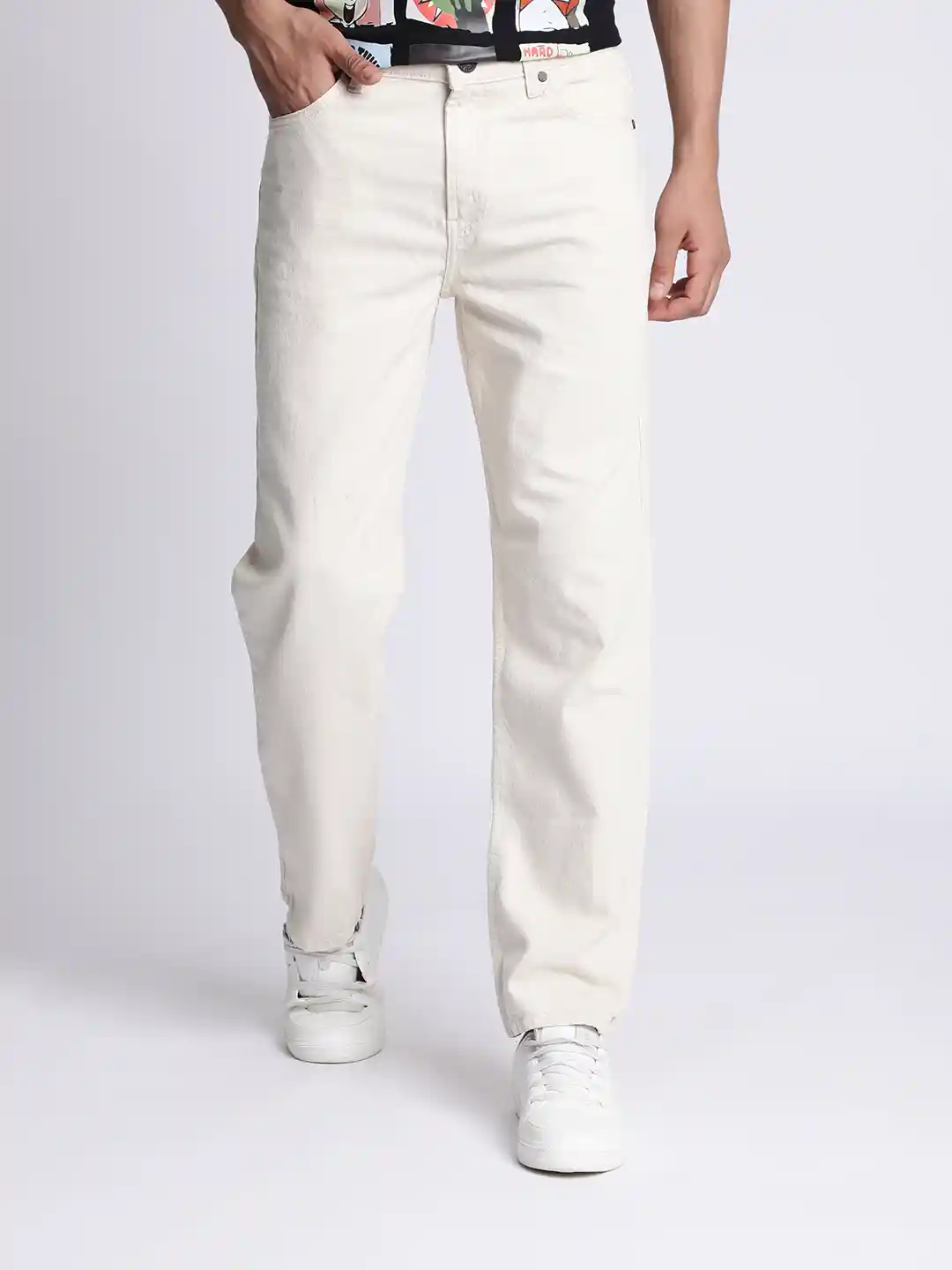 Buy Bene Kleed Pure Cotton Mid-Rise Relaxed Fit Denim Jeans