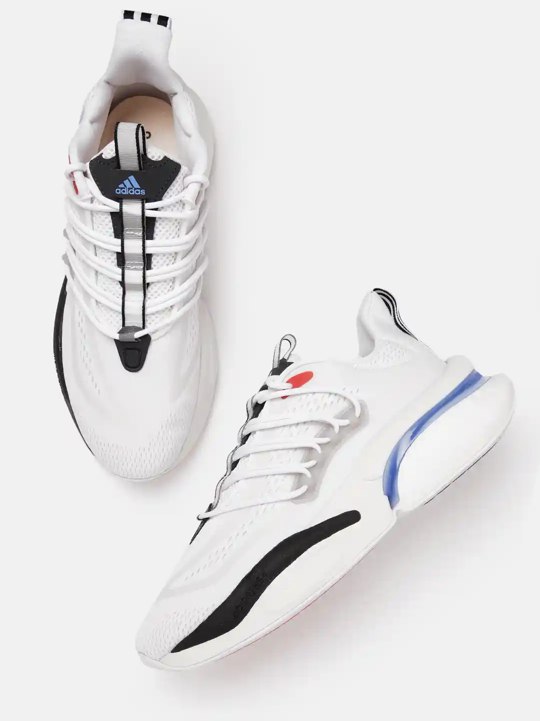 White Men's Alphaboost Shoes Running Shoes Adidas Alpha White