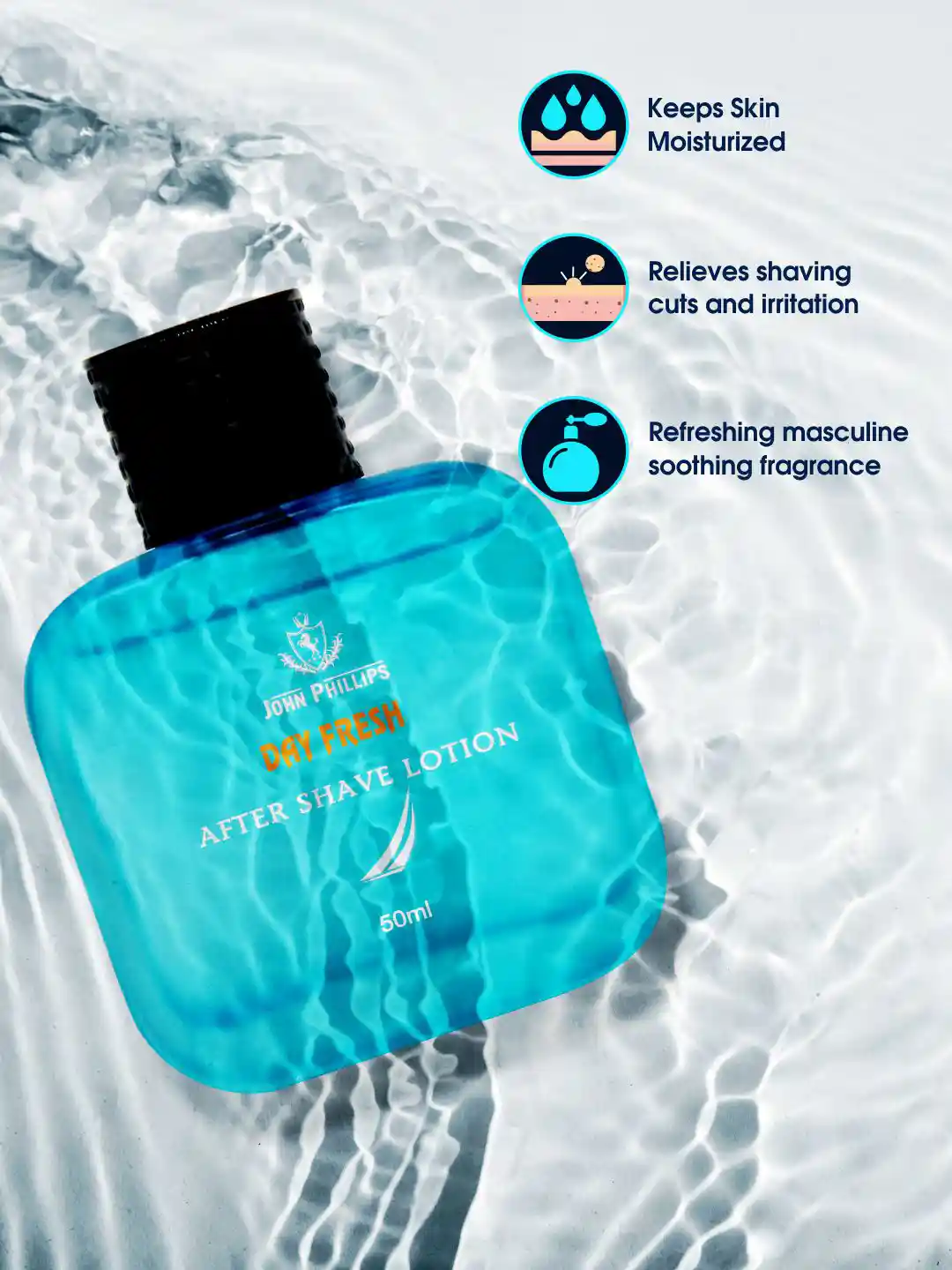 Buy JOHN PHILLIPS Set of Day Fresh After Shave Lotion 50 ml