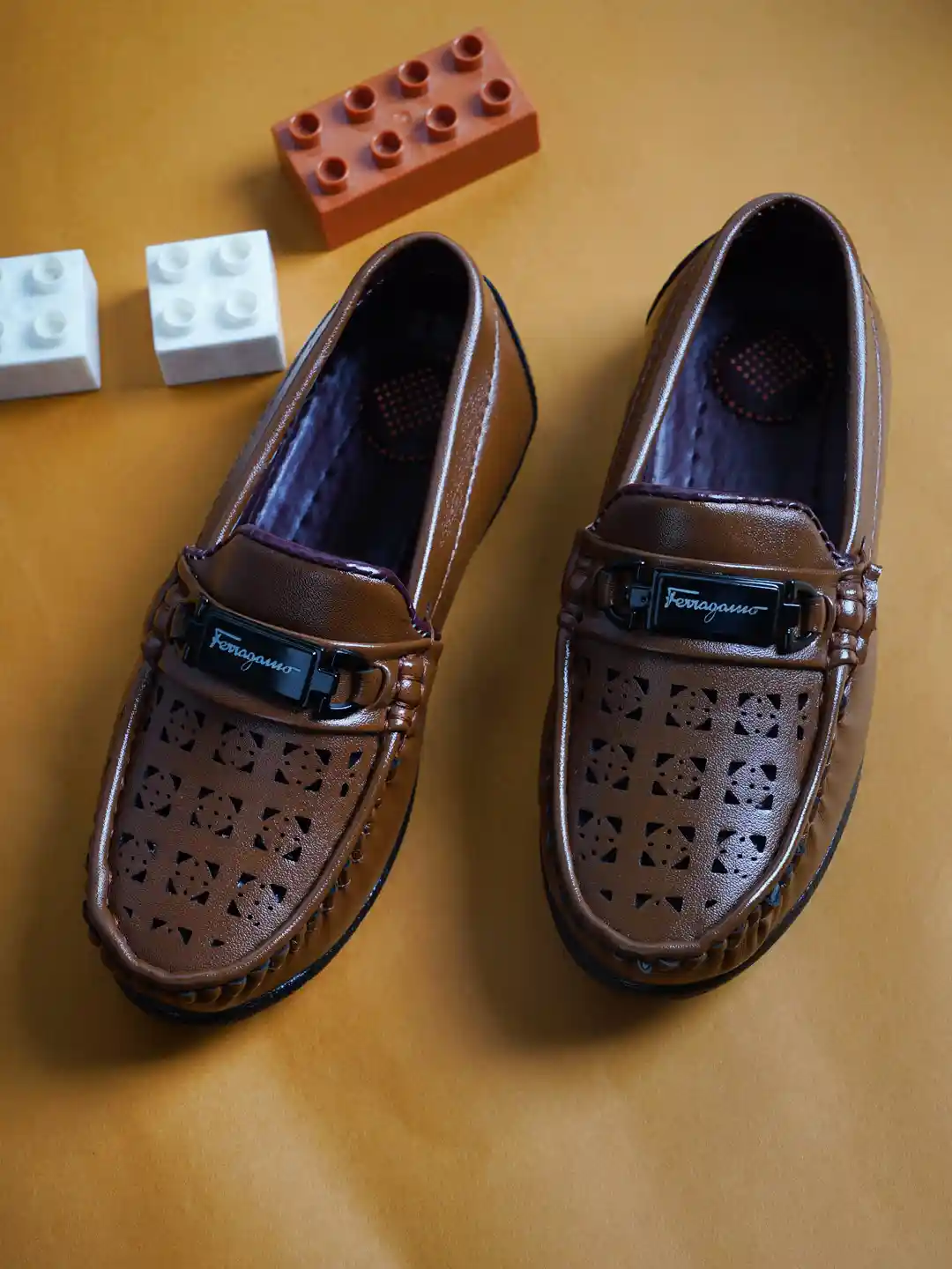 loafers for kids brown