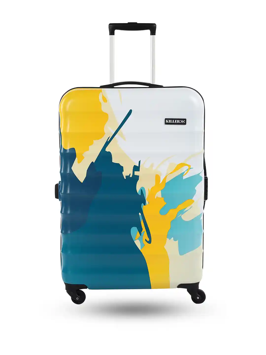 Buy Killer Abstract Printed Large Trolley Suitcase Cabin, Medium