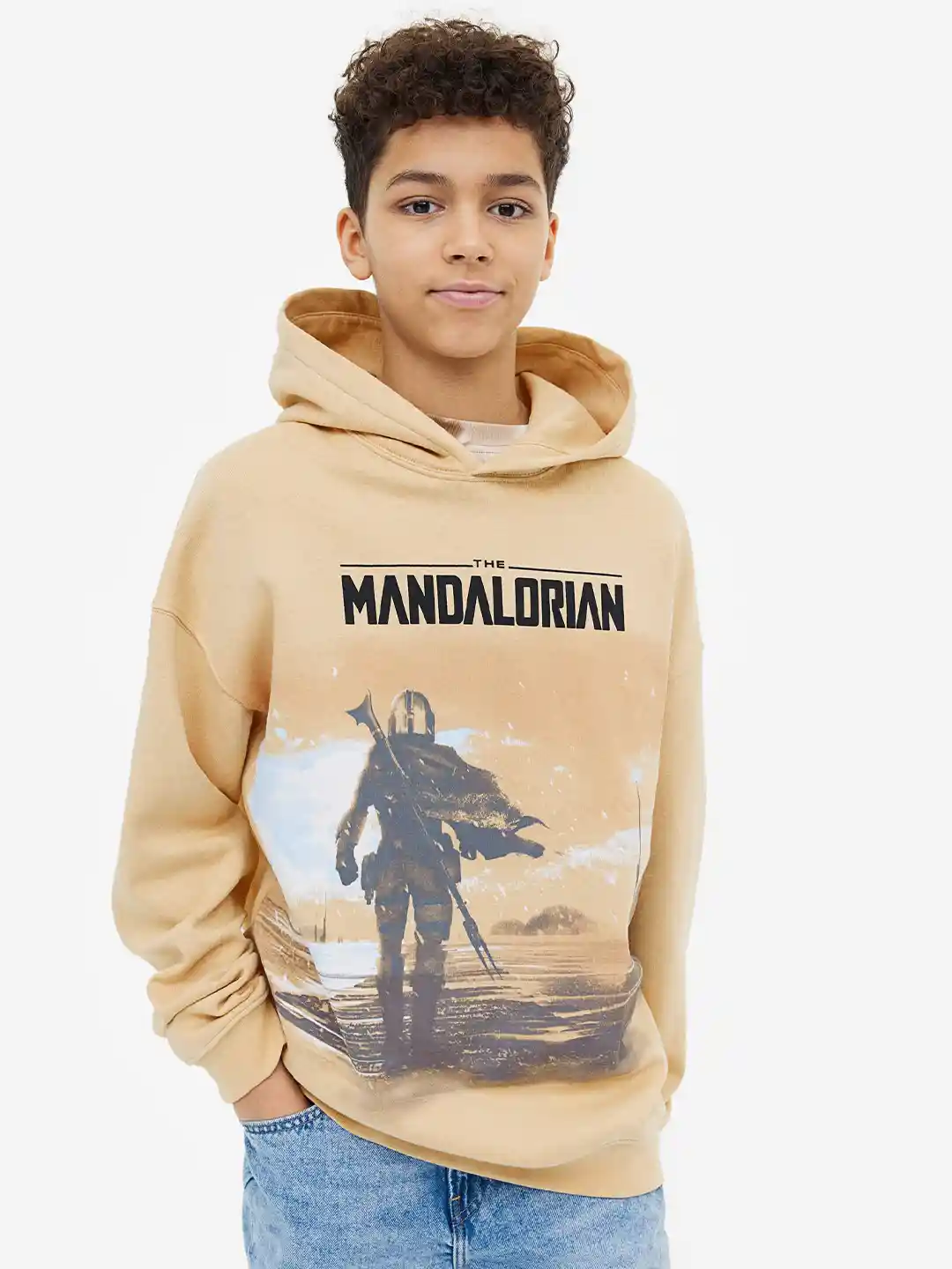 Hooded Sweatshirt Mandalorian Youth Hoodie Star Wars The - Main Image