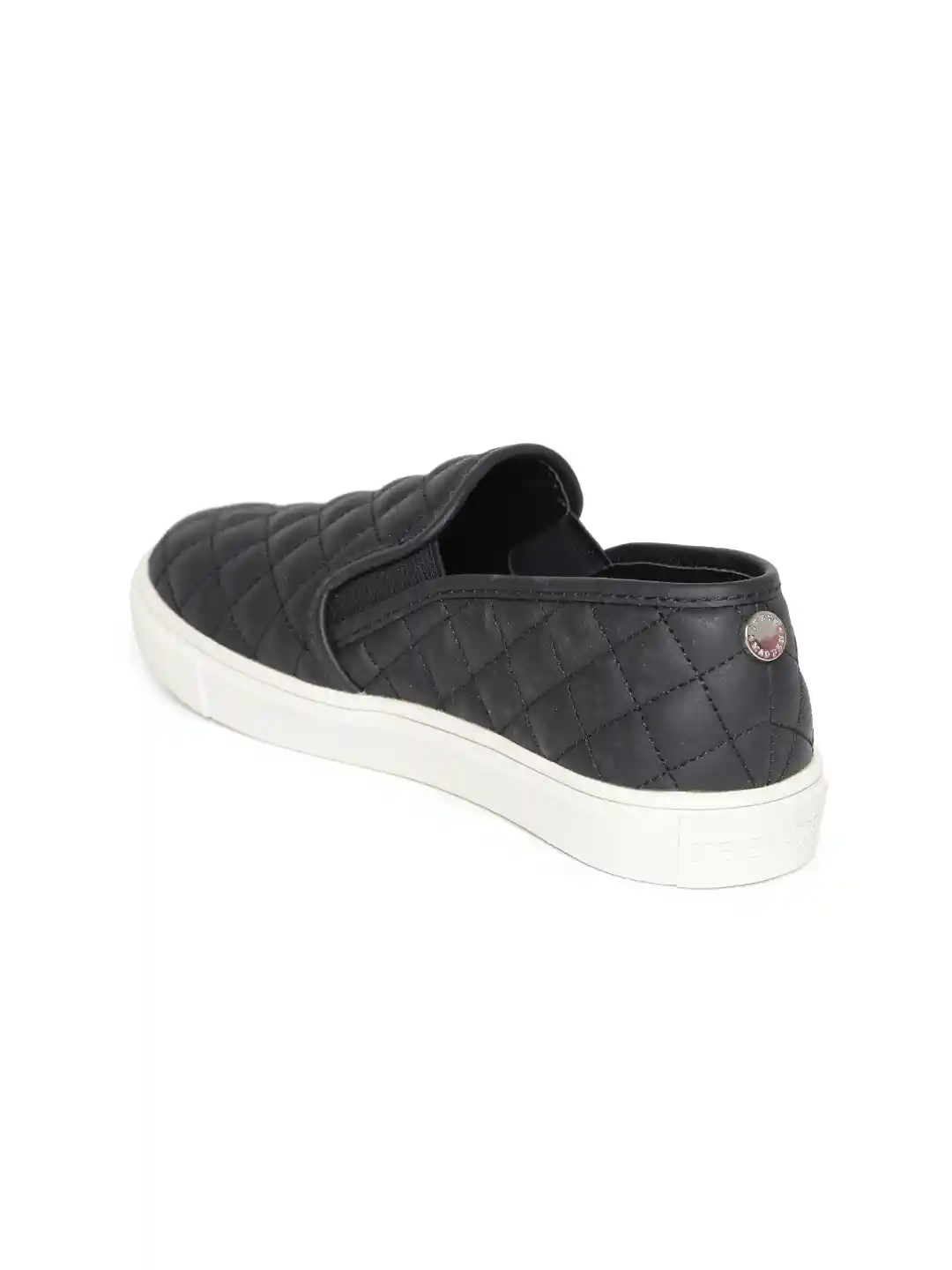 Buy Steve Madden Women Black Quilted Slip-On Sneakers Casual