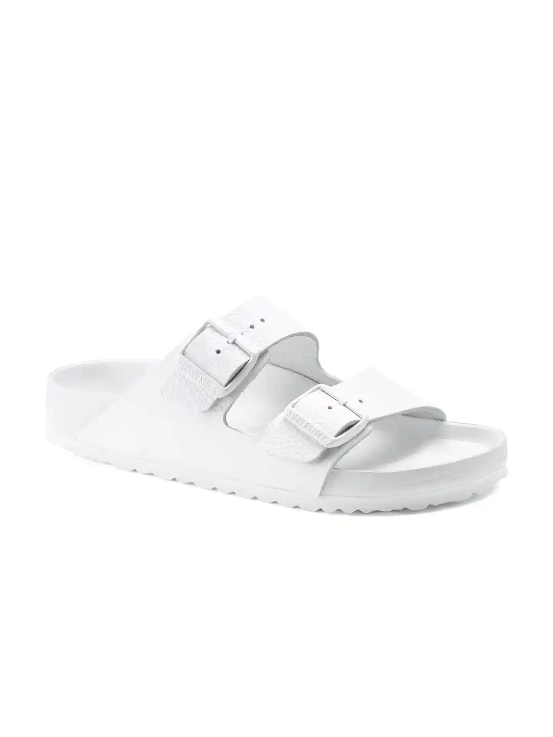 Buy Birkenstock Arizona White Narrow Width Natural Leather Two
