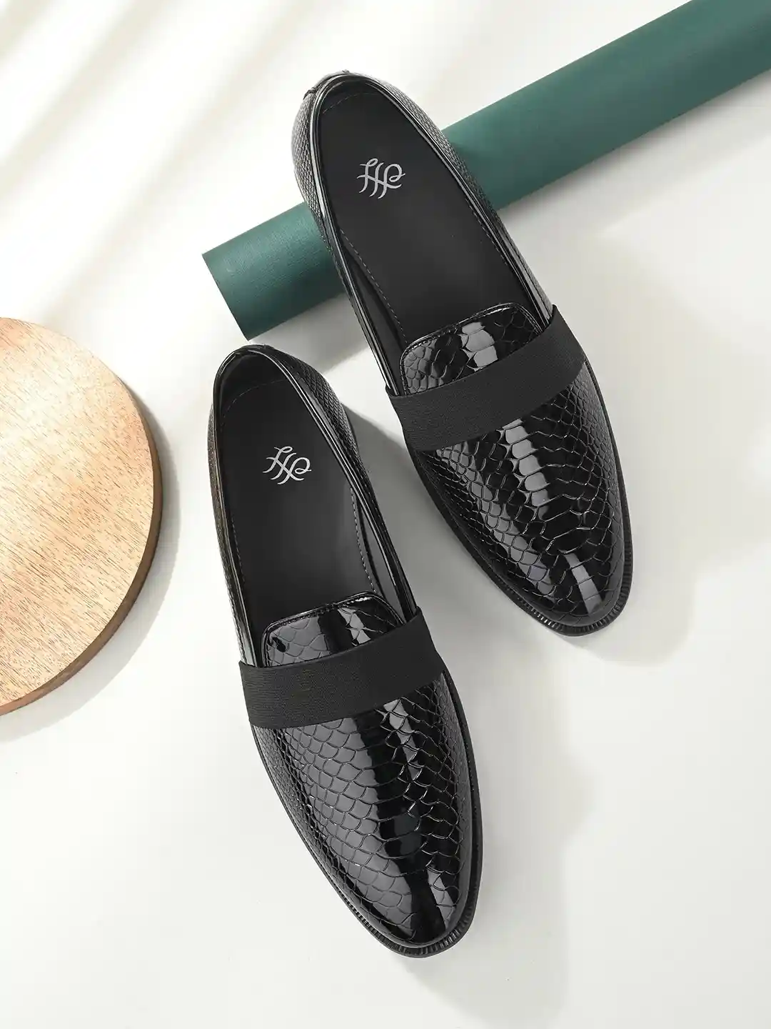 Buy House of Pataudi Men Textured Formal Loafers Formal Shoes