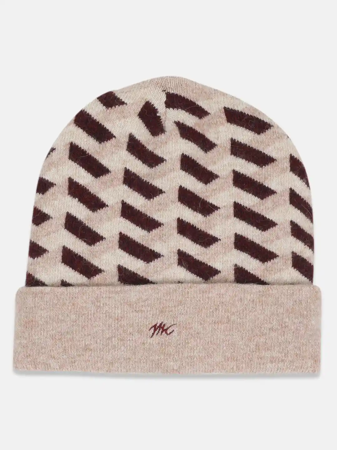 White Monte Carlo Woolen Caps Price Buy Men Maroon Self Design Cap