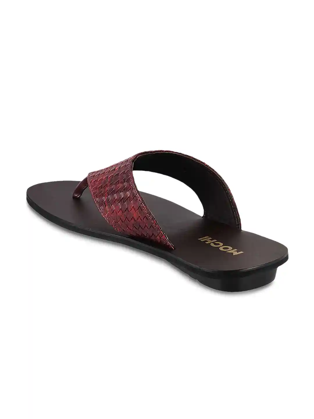 Mochi Footwear Mochi Gents Chappal Mochi Shoes Black Chappal Men