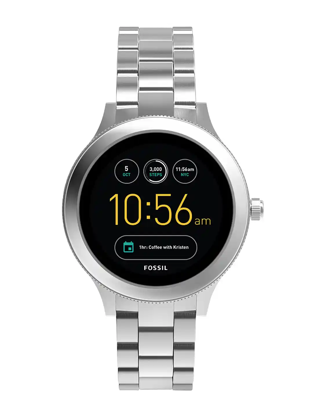 Buy Fossil Women Silver-Toned Q VENTURE Gen Smart Watch FTW6003