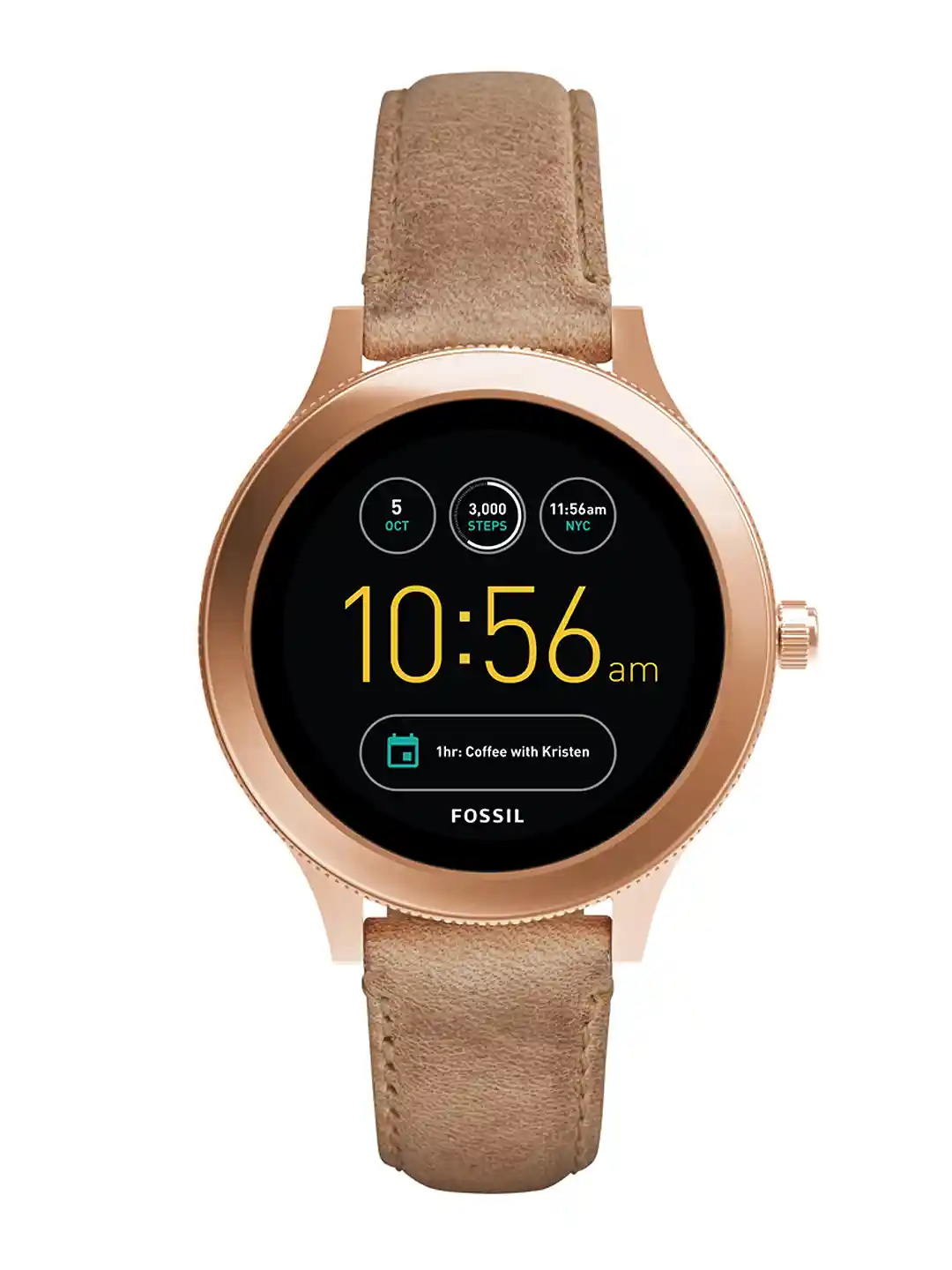 Buy Fossil Women Beige Q VENTURE Gen Smart Watch FTW6005 Smart