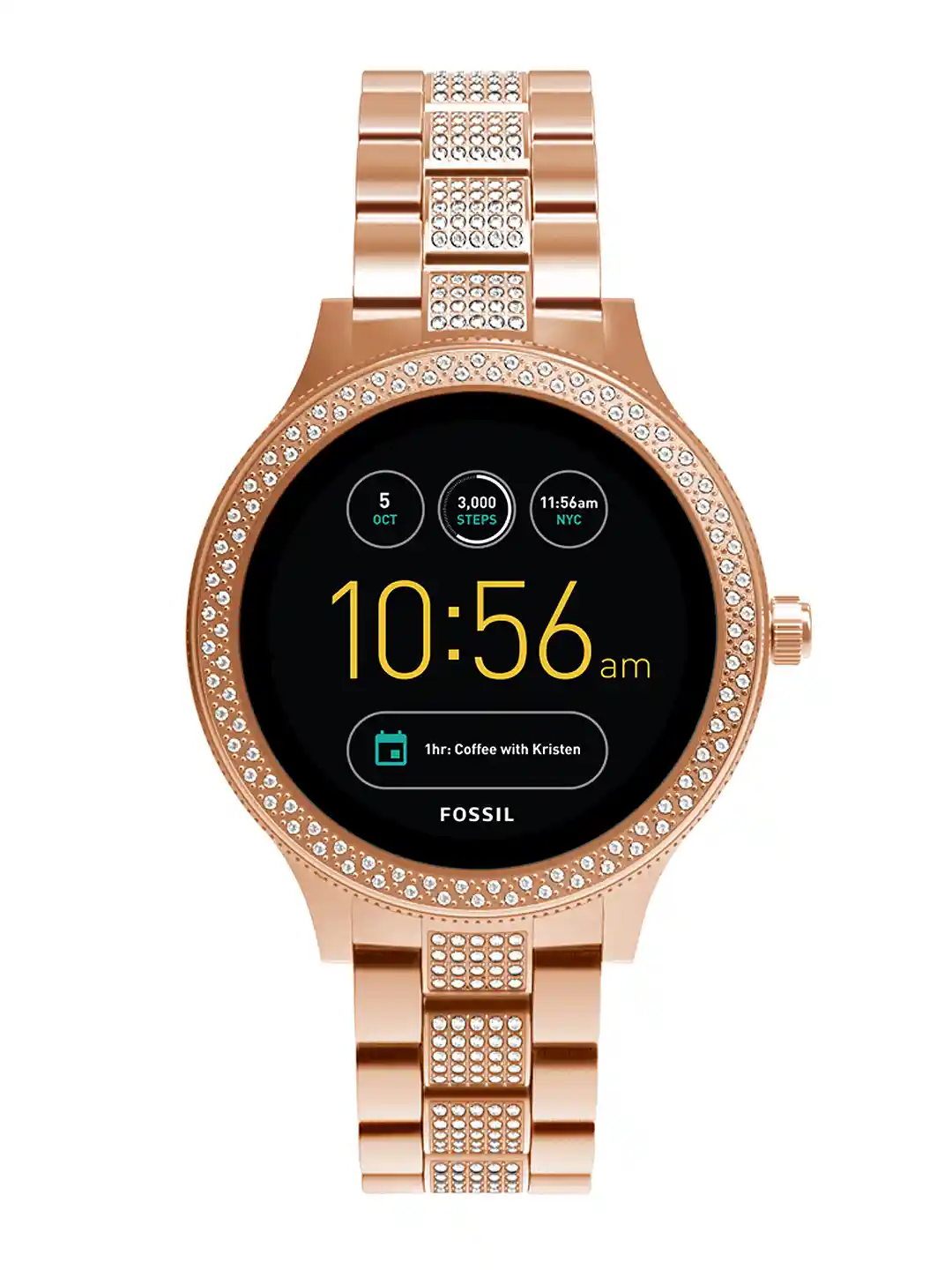 Buy Fossil Women Rose Gold-Toned Q Venture Touchscreen Gen Smart
